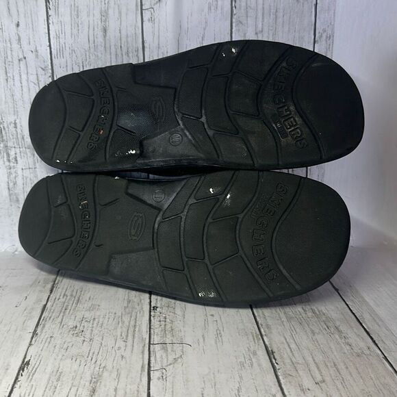 Skechers VTG 90s Sandals Slides Mens Brown Leather Casual Comfort Vacation 11 - Picture 9 of 9